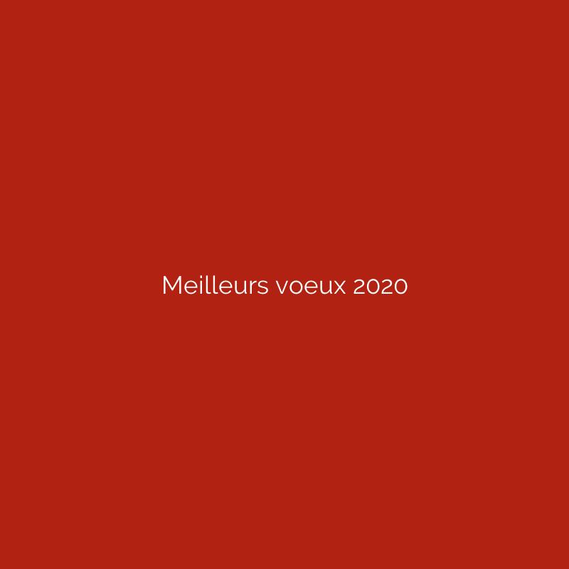 Meilleurs voeux 2020